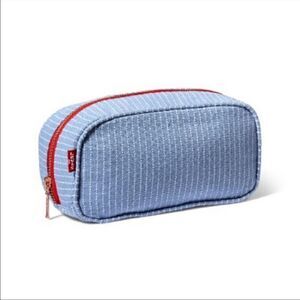 Levi’s for Target Light Blue Striped Zip Pouch, NWT
